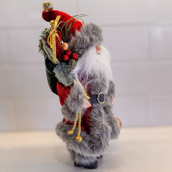 Adorable Vintage Rustic Mountain Man Santa Claus Ornament/TableTop-Standing-10”H - Picture 3 of 8
